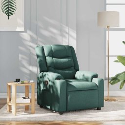 Gossi fotoliu rabatabil, verde inchis, material textil