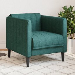 Gossi fotoliu, verde inchis, material textil