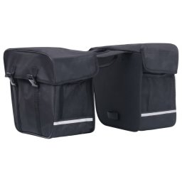 Gossi geanta de bicicleta dubla pentru suport cos, negru, 35 l