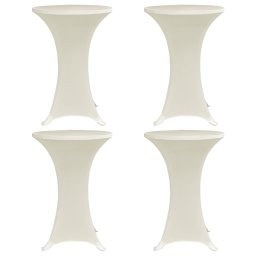 Gossi husa de masa cu picior, 4 buc., crem, Ø80 cm elastic