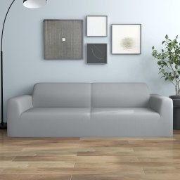 Gossi husa elastica pentru canapea cu 3 locuri poliester jerseu, gri