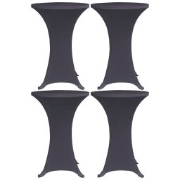 Gossi husa elastica pentru masa, 4 buc., antracit, 80 cm