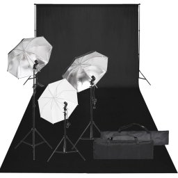 Gossi kit studio foto cu set de lumina si fundal
