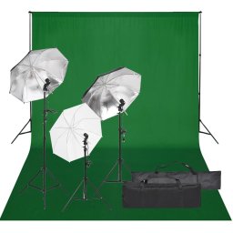 Gossi kit studio foto cu set de lumina si fundal
