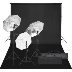 Gossi kit studio foto cu set de lumina si fundal