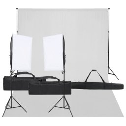 Gossi kit studio foto cu set de lumina si fundal