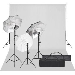 Gossi kit studio foto cu set de lumina si fundal