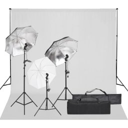 Gossi kit studio foto cu set de lumina si fundal