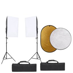 Gossi kit studio foto cu set de lumini, fundal si reflector