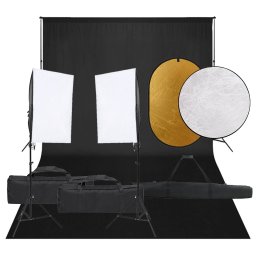 Gossi kit studio foto cu set de lumini, fundal si reflector