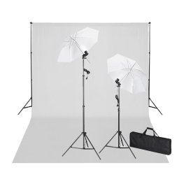 Gossi kit studio foto, fundal alb, 600 x 300 cm & lumini
