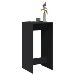 Gossi masa bar, negru, 51x50x103,5 cm, lemn prelucrat