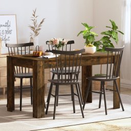 Gossi masa bucatarie, stejar afumat, 140x74,5x76 cm, lemn prelucrat