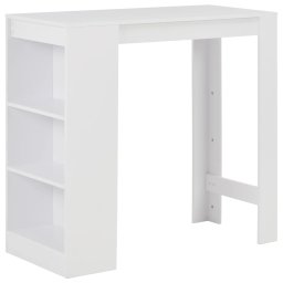 Gossi masa de bar cu raft, alb, 110 x 50 x 103 cm