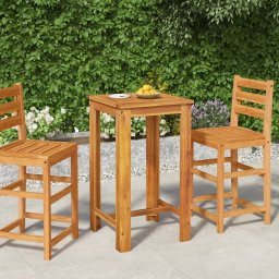 Gossi masa de bar de gradina, 60 x 60 x 105 cm, lemn masiv de acacia