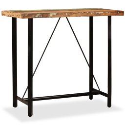 Gossi masa de bar, 120 x 60 x 107 cm, lemn masiv reciclat