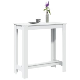 Gossi masa de bar, alb, 102x50x103,5 cm, lemn prelucrat