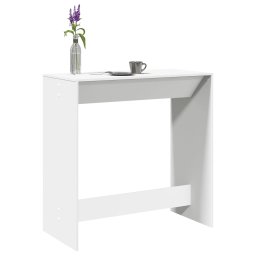 Gossi masa de bar, alb, 102x50x103,5 cm, lemn prelucrat
