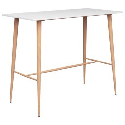 Gossi masa de bar, alb, 120 x 60 x 105 cm