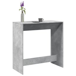 Gossi masa de bar, gri beton, 102x50x103,5 cm, lemn prelucrat