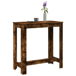 Gossi masa de bar, stejar fumuriu, 102x50x103,5 cm, lemn prelucrat