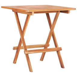 Gossi masa de bistro pliabila, 60 x 60 x 65 cm, lemn masiv de tec