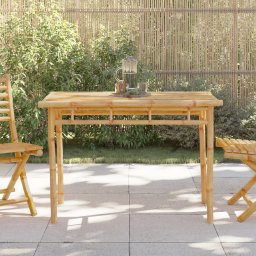 Gossi masa de bucatarie pentru gradina, 110x55x75 cm, bambus