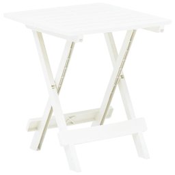 Gossi masa de gradina pliabila, alb, 45 x 43 x 50 cm, plastic