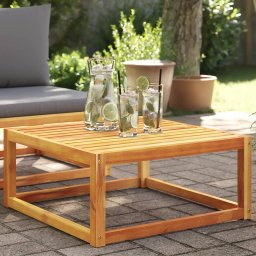 Gossi masa de gradina, 65x65x29 cm, lemn masiv de acacia
