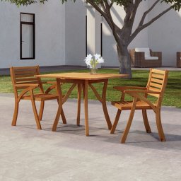 Gossi masa de gradina, 85x85x75 cm, lemn masiv de acacia