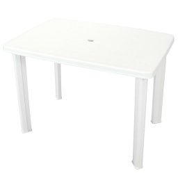 Gossi masa de gradina, alb, 101 x 68 x 72 cm, plastic