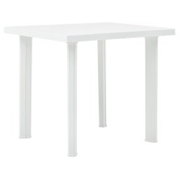 Gossi masa de gradina, alb, 80 x 75 x 72 cm, plastic