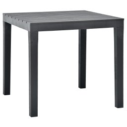 Gossi masa de gradina, antracit, 78 x 78 x 72 cm, plastic