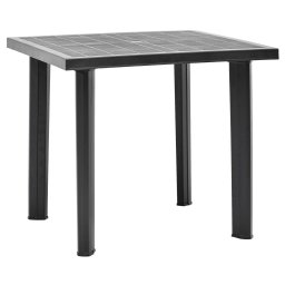 Gossi masa de gradina, antracit, 80 x 75 x 72 cm, plastic