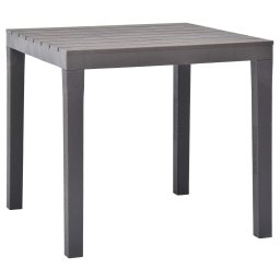 Gossi masa de gradina, cafeniu, 78 x 78 x 72 cm, plastic