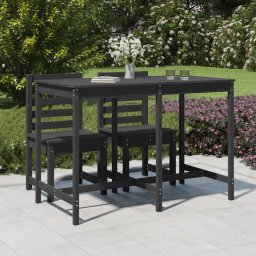 Gossi masa de gradina, gri, 159,5x82,5x110 cm, lemn masiv de pin