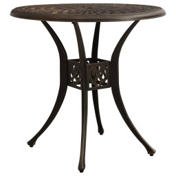 Gossi masa pentru gradina, bronz, 78x78x72 cm, aluminiu turnat