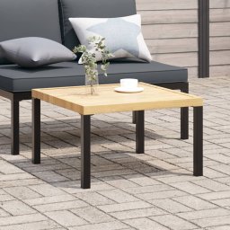 Gossi masuta de cafea de gradina, negru, 65x65x40 cm, aluminiu