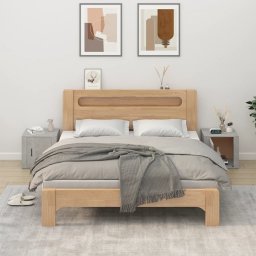 Gossi noptiere, 2 buc., gri beton, 50x39x47 cm