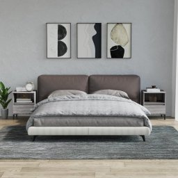 Gossi noptiere, 2 buc., gri sonoma, 40x35x50 cm