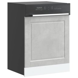 Gossi panou pentru masina de spalat vase beton gri lemn prelucrat