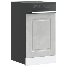 Gossi panou pentru masina de spalat vase beton gri lemn prelucrat
