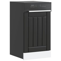 Gossi panou pentru masina de spalat vase „lucca” lemn negru prelucrat