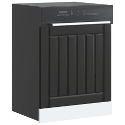 Gossi panou pentru masina de spalat vase „lucca” lemn negru prelucrat