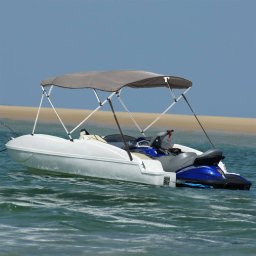 Gossi parasolar bimini 4 arcuri pereti laterali, 243x(185-198)x137 cm