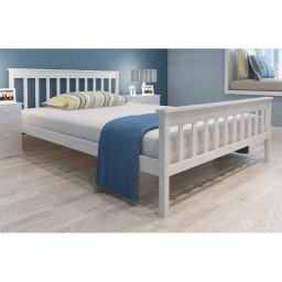 Gossi pat cu saltea, 140 x 200 cm, lemn de pin masiv