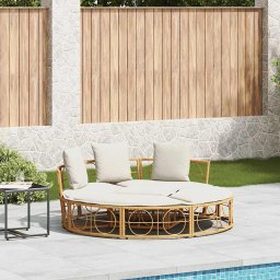 Gossi pat lounge pentru exterior fara baldachin poly rattan