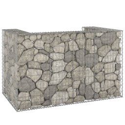 Gossi perete gabion pentru pubele, 180x100x110 cm, otel galvanizat