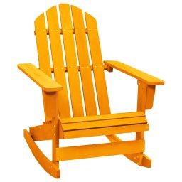 Gossi scaun balansoar gradina adirondack portocaliu lemn masiv brad