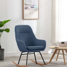 Gossi scaun balansoar, albastru, material textil